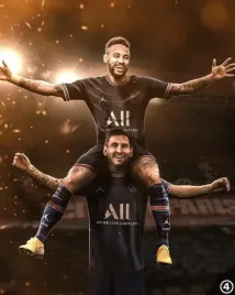 obraz-na-plotnie-canvas-pilkarski-dla-fana-lionel-messi-neymar-jr-psg-70x50