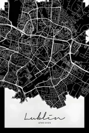 obraz-na-plotnie-canvas-miasta-lublin-plan-obraz-90x60-cm