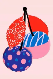 obraz-na-plotnie-canvas-vintage-retro-sztuka-cherry-wisnie-90x60-3