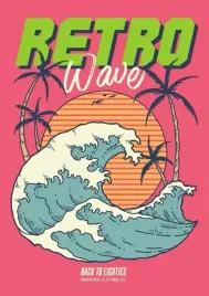 obraz-na-plotnie-canvas-fale-wave-surf-vintage-retro-art-90x60