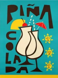 pina-colada-drink-obraz-na-plotnie-canvas-vintage-retro-90x60-5