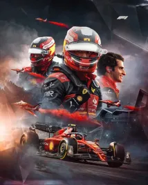 obraz-na-plotnie-canvas-carlos-sainz-formula-1-ferrari-100x70-cm