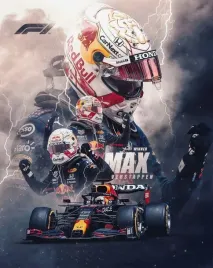 obraz-na-plotnie-canvas-obraz-max-verstappen-formula-1-f1-100x70-cm