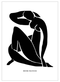obraz-na-plotnie-canvas-100x70-henri-matisse-black-nude-ii-vintage