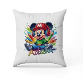 poduszka-z-imieniem-na-wielkanoc-myszka-miki-mickey-mouse-mario-kolorowa