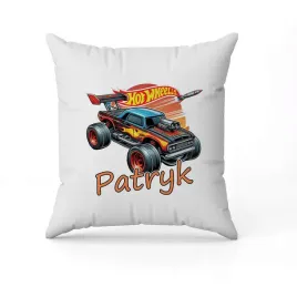 poduszka-z-imieniem-na-wielkanoc-hot-wheels-samochody-samochod-bajka