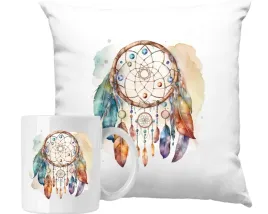 zestaw-poduszka-kubek-piora-boho-sztuka-lapacz-snow-pomysl-na-prezent
