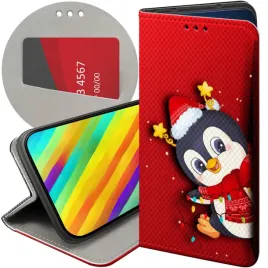 etui-z-klapka-do-honor-x8c-4g-wzory-swieta-christmas-mikolaj-pingwin-case