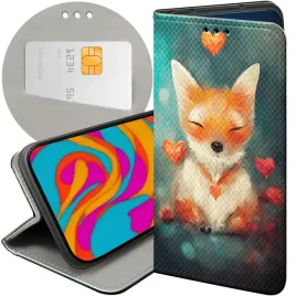 etui-z-klapka-do-honor-x8c-4g-wzory-liski-lisy-fox-futeral-pokrowiec-case