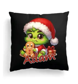 czarna-poduszka-z-imieniem-na-wielkanoc-maly-grinch-zielony-stwor-potworek