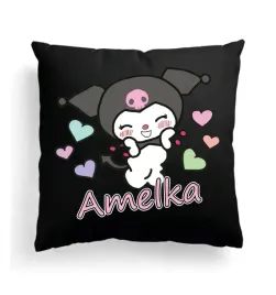 czarna-poduszka-z-imieniem-na-wielkanoc-kuromi-hello-kitty-bajka-2