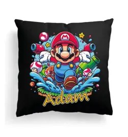 czarna-poduszka-z-imieniem-na-wielkanoc-super-mario-bros-bajka-gra-2