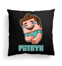 czarna-poduszka-z-imieniem-na-wielkanoc-minecraft-gra-steve-postac-majkraft