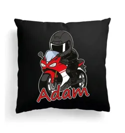 czarna-poduszka-z-imieniem-na-wielkanoc-motocykl-motocyklista-motor-scigacz