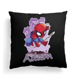 czarna-poduszka-z-imieniem-na-wielkanoc-spider-man-spiderman-pajak-bajka
