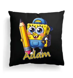 czarna-poduszka-z-imieniem-na-wielkanoc-spongebob-zolta-gabka-bajka-film