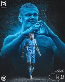 plakat-pilkarski-erling-haaland-manchester-city-40x30-cm