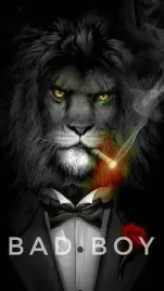 plakat-lew-bad-boy-ozdoba-do-salonu-30x21-cm