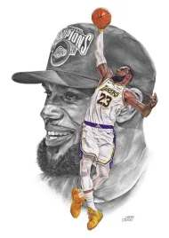 plakat-lebron-james-los-angeles-lakers-nba-30x21-cm