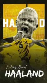 plakat-erling-haaland-borussia-dortmund-30x21-cm