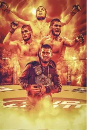 plakat-khabib-nurmagomedov-ufc-60x40-cm