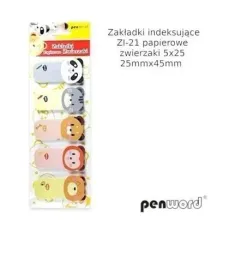 zakladki-indeksujace-25x45mm-5x25szt-zwierzaki-penword