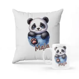 zestaw-poduszka-kubek-prezent-panda-imie