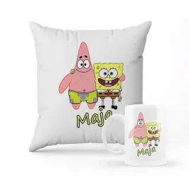 zestaw-poduszka-kubek-prezent-dla-dziecka-spongebob-patryk-imie