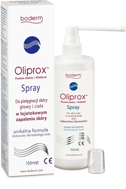 Oliprox Spray do pielęgnacji w łojotokowym zapaleniu skóry 150 ml