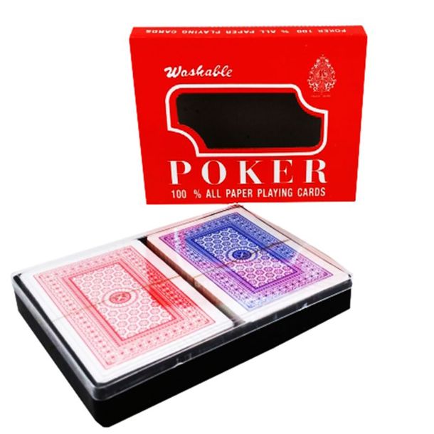 Karty Do Gry 2 Talie Poker 54szt Powlekane Eb803 Erli Pl