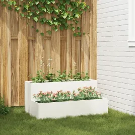 donica-ogrodowa-2-poziomowa-100x60x45-cm-biala-stal