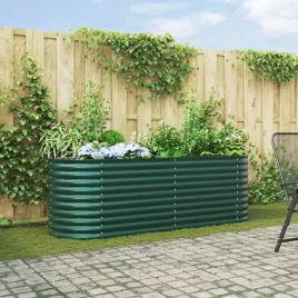 podniesione-lozko-do-ogrodu-zielone-240x80x81-cm-stal-galwanizowana