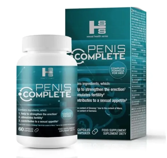 Penis Complete - Skuteczny suplement na erekcję i powiększenie o 60 kapsułe