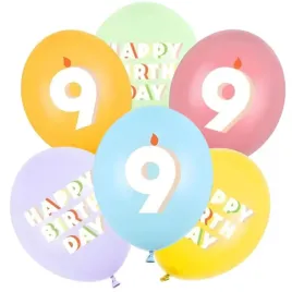 balony-cyfra-9-happy-birthday-mix-pastelowy-partydeco-12-6-szt