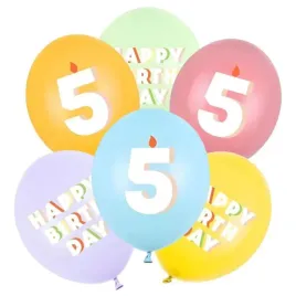 balony-cyfra-5-happy-birthday-mix-pastelowy-partydeco-12-6-szt