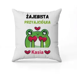 biala-poduszka-swiateczna-z-nadrukiem-prezent-dla-przyjaciolki-imie-1