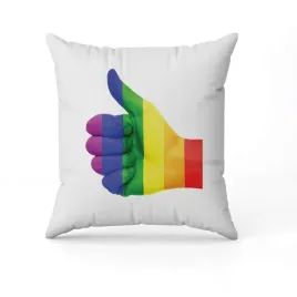 biala-poduszka-swiateczna-z-nadrukiem-prezent-lgbt-imie