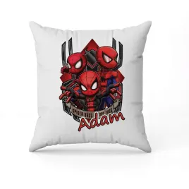 biala-poduszka-swiateczna-z-nadrukiem-przent-spiderman-imie-2