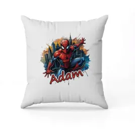 biala-poduszka-swiateczna-z-nadrukiem-przent-spiderman-imie-4