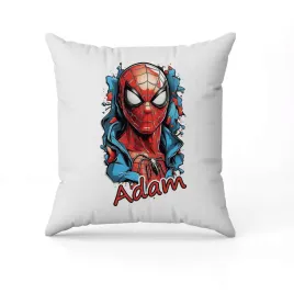 biala-poduszka-swiateczna-z-nadrukiem-przent-spiderman-imie