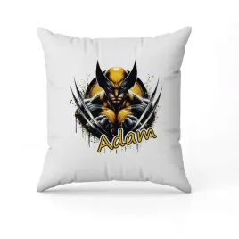biala-poduszka-swiateczna-z-nadrukiem-przent-wolverine-marvel-imie-3