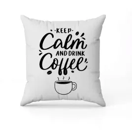 biala-poduszka-swiateczna-z-nadrukiem-prezent-keep-calm-kawa-kawusia-imie