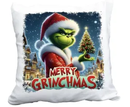 biala-poduszka-swiateczna-z-nadrukiem-prezent-grinch-grinchmas-imie