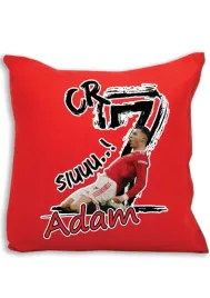 czerwona-poduszka-swiateczna-z-nadrukiem-prezent-cr7-siuuu-imie
