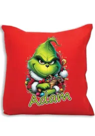czerwona-poduszka-swiateczna-z-nadrukiem-grinch-imie-6