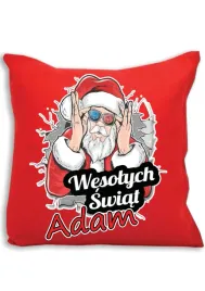czerwona-poduszka-swiateczna-z-nadrukiem-wesolych-swiat-imie-10
