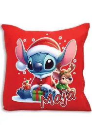 czerwona-poduszka-swiateczna-z-nadrukiem-lilo-i-stich-imie-30
