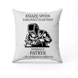 biala-poduszka-swiateczna-z-nadrukiem-prezent-dla-spawacza-imie-7