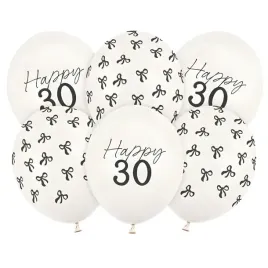 balony-30-urodziny-kokardki-biale-partydeco-12-6-szt