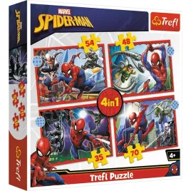 puzzle-4w1-35-48-54-70-bohaterski-spider-man-trefl-34384